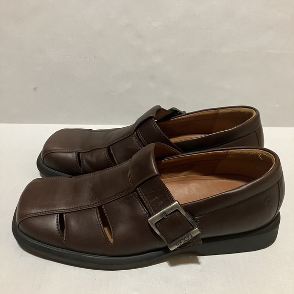 ECCO Men's Brown Leather Fisherman Sandals Casual Shoes Size 10.5 Dress -  www.disolcolor.com